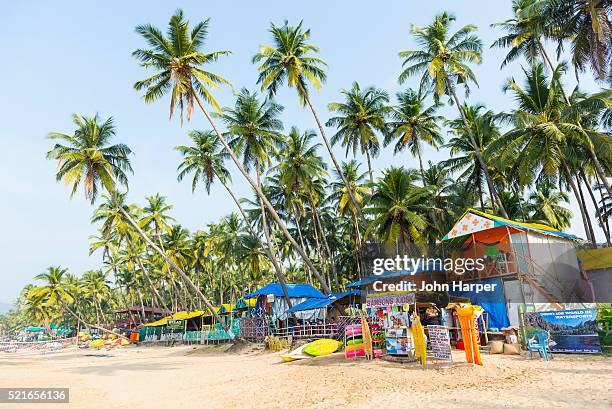 beach in goa, india - sand art in india stock-fotos und bilder