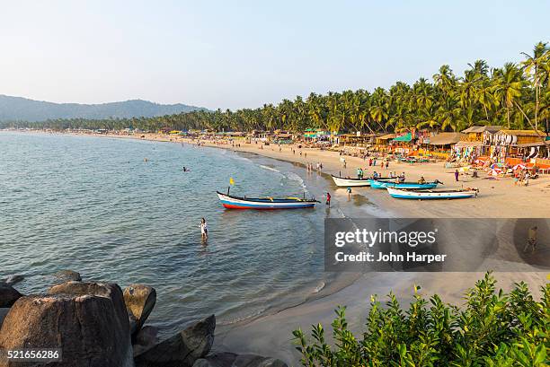 beach in goa, india - goa beach bildbanksfoton och bilder