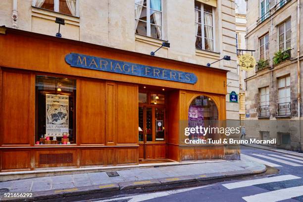 france, paris (75), mariage freres, 13 rue des grands augustins, 75006 - mariage stock pictures, royalty-free photos & images