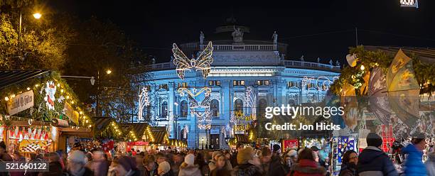 the viennese christmas market, vienna, austria. - burgtheater wien stock pictures, royalty-free photos & images