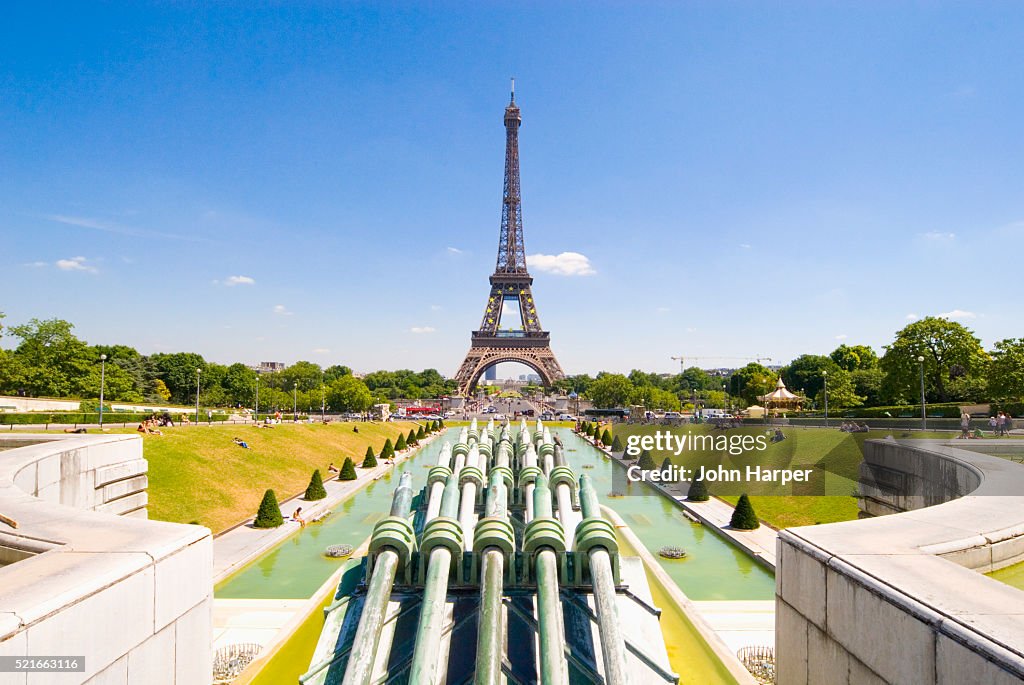 Eiffel Tower and Trocadero Gardens