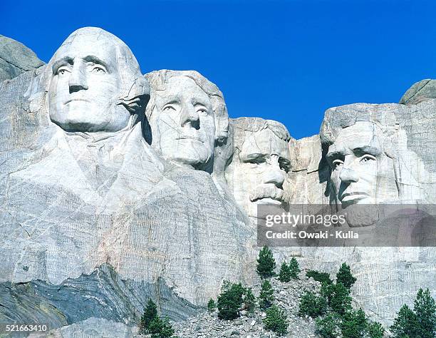 mt rushmore - south dakota - thomas jefferson stock pictures, royalty-free photos & images