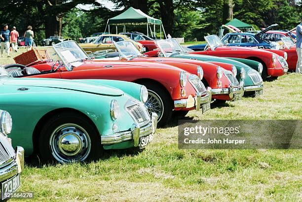 vintage car show in hampshire - classic car show stock pictures, royalty-free photos & images