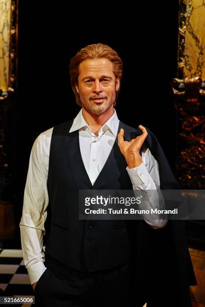 france, paris, grevin museum - brad pitt actor photos stock pictures, royalty-free photos & images