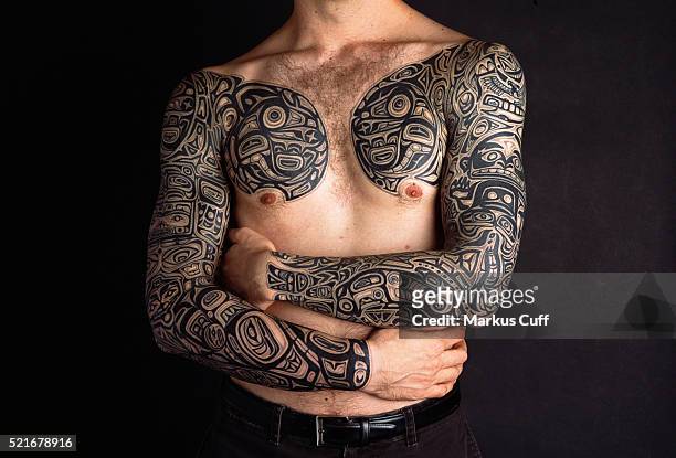 68 Tribal Chest Tattoos Photos and Premium High Res Pictures - Getty Images