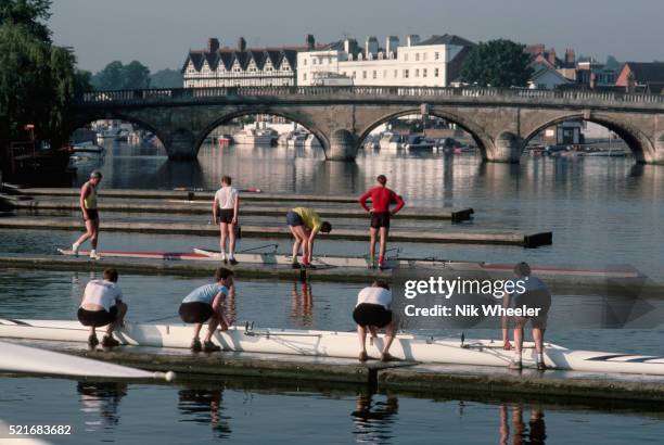 Teams of Rowers at the Henley Royal Regatta