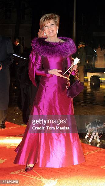 Caroline Reiber arrives at the "Goldene Kamera" Awards at Axel Springer Haus on February 9, 2005 in Berlin, Germany.