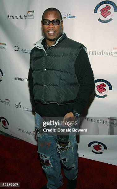 Andre Hurrell attends the Launch of Patricia Field for the House of Rocawear party during Olympus Fashion Week February 9, 2005 in New York City.