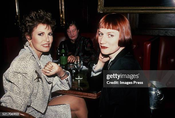 Raquel Welch and Nell Campbell circa 1987 in New York City.