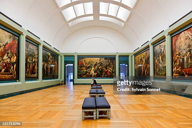 rubens gallery in the musee du louvre - musée du louvre 個照片及圖片檔