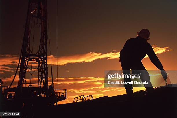Man Riding On Rigs Men Working On Oil Rig Photos and Premium High Res Pictures - Getty Images