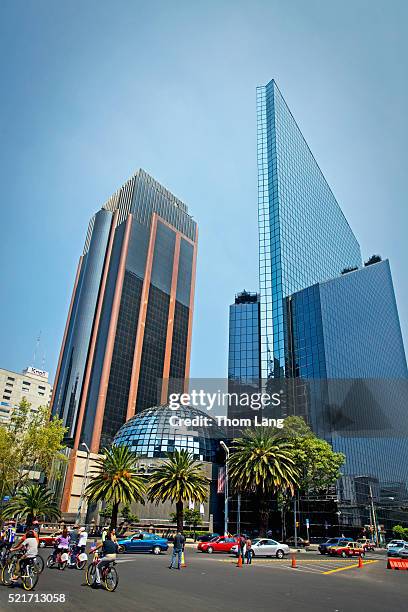 centro bursátil, the mexican stock exchange building, mexico cit - mexico city building stock pictures, royalty-free photos & images