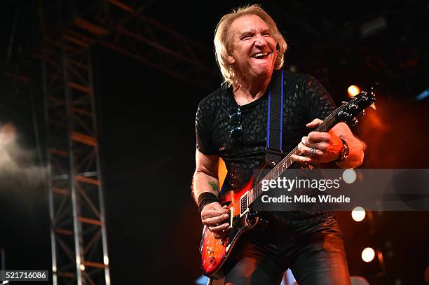 Musician Joe Walsh performs on stage with The Arcs during day 2 of the 2016 Coachella Valley Music & Arts Festival Weekend 1 at the Empire Polo Club...