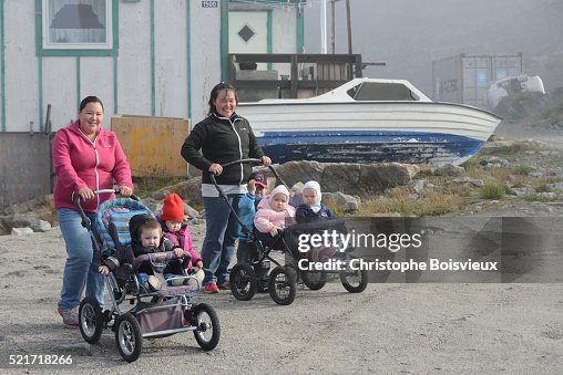 Greenland, Upernavik, The babies walk