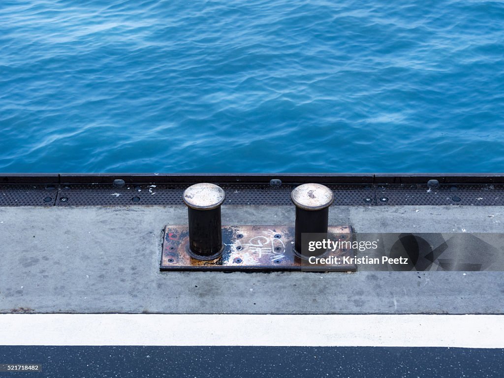 Bollard at the pier