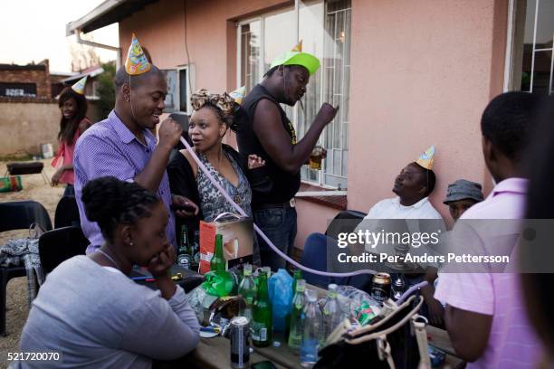 Birthday party at the home of Smarteez designer Sibu Sithole on August 25, 2012 in Rockville in Soweto, South Africa. Known for their street style...