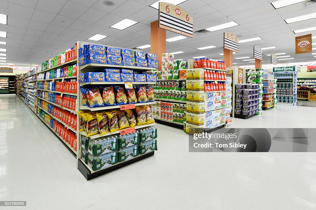 Supermarket aisle