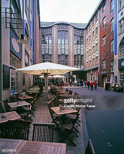 hackescher market - berlin cafe stock pictures, royalty-free photos & images