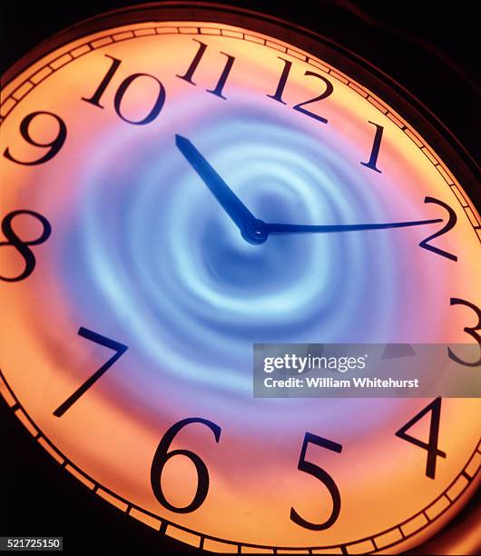 black hole of time - ominous clock stock pictures, royalty-free photos & images