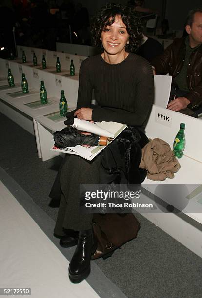 Fetneh Blake attends the Jeffrey Chow Fall 2005 fashion show during the Olympus Fashion Week at Bryant Park February 10, 2005 in New York City.
