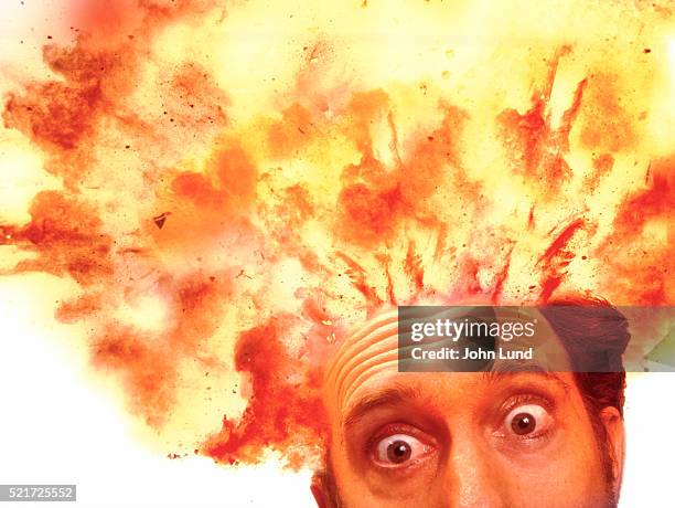 Head Exploding Concept Fotografías e imágenes de stock - Getty Images
