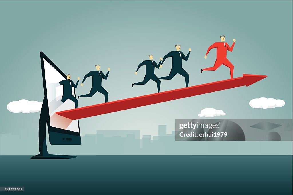 Compition Direction Direction Competition Solution Arrow Sign High-Res Vector Graphic ...