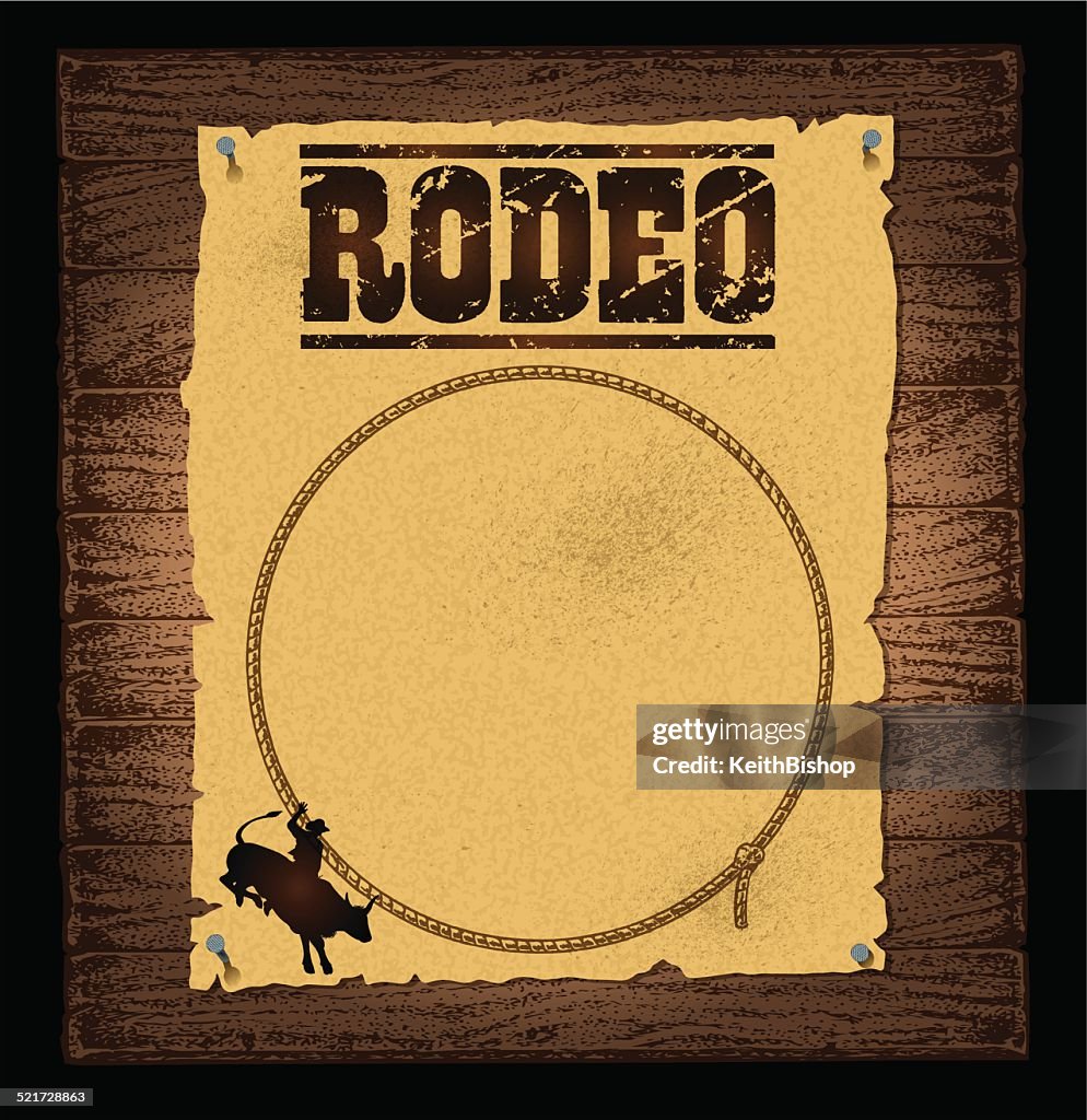 Fondo Del Póster De Rodeo Ilustración de stock - Getty Images