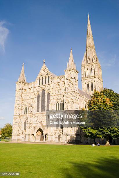 salisbury cathedral - salisbury stock pictures, royalty-free photos & images