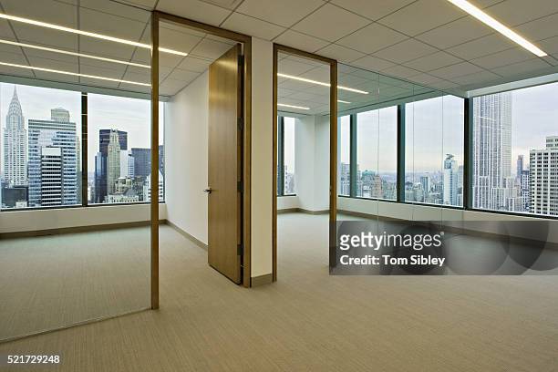 empty office in manhattan - tom chance stock pictures, royalty-free photos & images