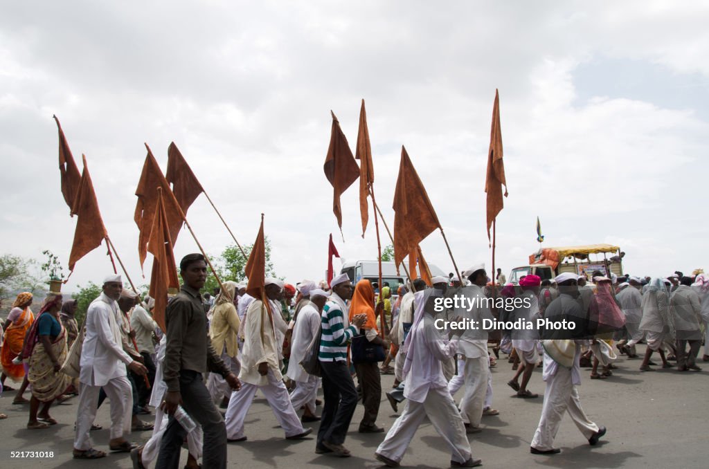 Vari Photo Pandharpur Pilgrimage Wari Maharashtra India Asia High-Res Stock Photo ...