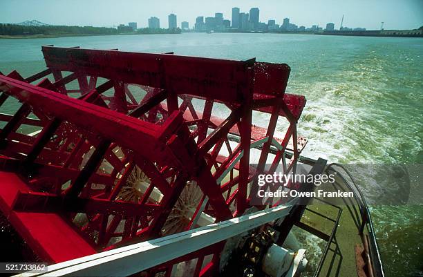 paddle on new orleans riverboat - mississippi river stock pictures, royalty-free photos & images