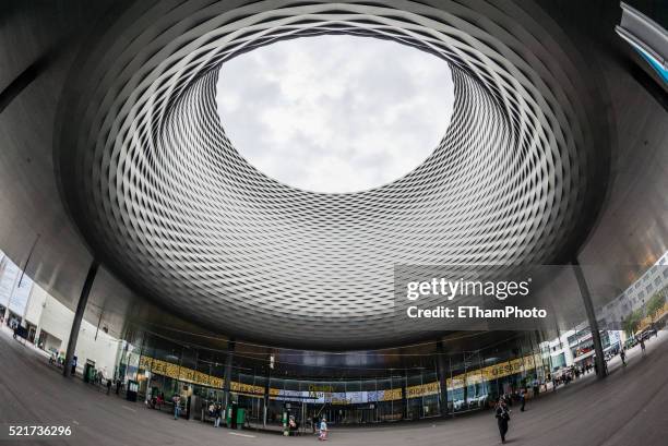 basel exhibition centre during "art basel 2014" modern art show - art basel stock pictures, royalty-free photos & images