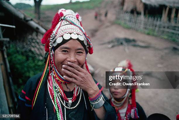 akha women - akha stock pictures, royalty-free photos & images