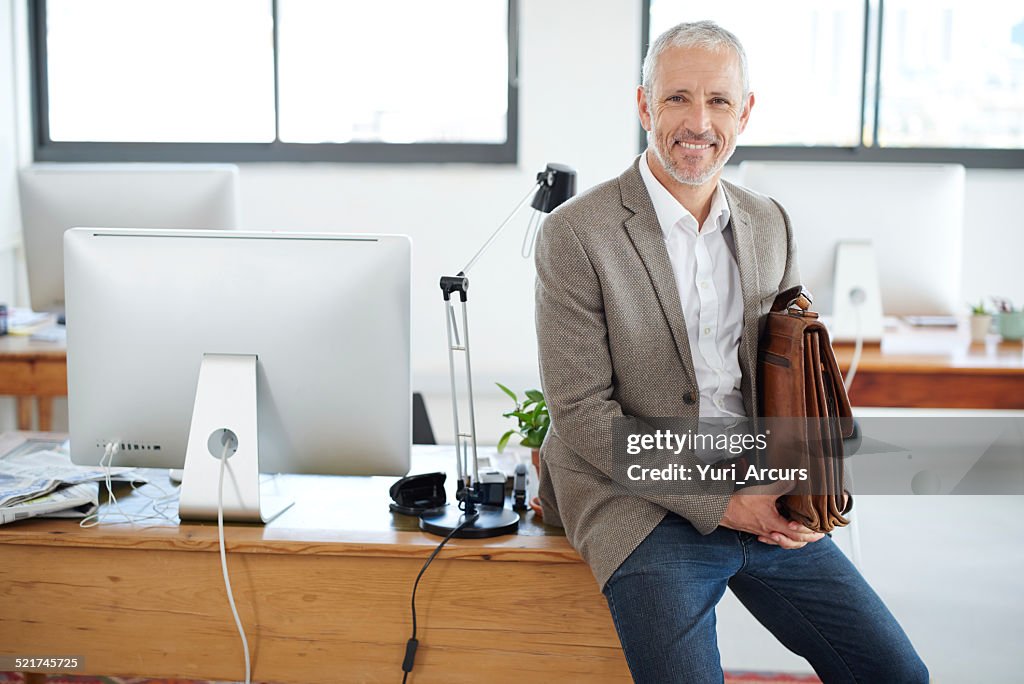 Es war ein sehr guter Tag im Büro