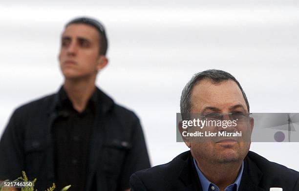 Israeli Defence Minister Ehud Barak is seen during a ceremony on July 31, 2007 in Jerusalem, Israel.