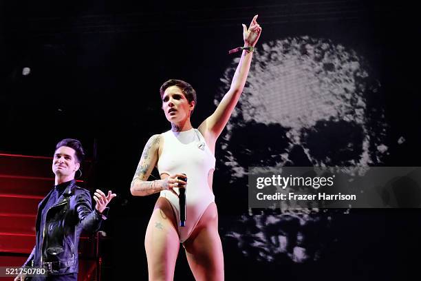 Singer Halsey performs onstage during day 2 of the 2016 Coachella Valley Music & Arts Festival Weekend 1 at the Empire Polo Club on April 16, 2016 in...