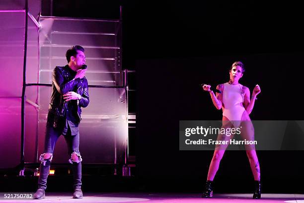 Singer Halsey performs onstage during day 2 of the 2016 Coachella Valley Music & Arts Festival Weekend 1 at the Empire Polo Club on April 16, 2016 in...