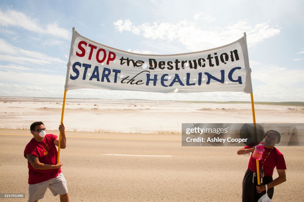 First Nation Canadians protest
