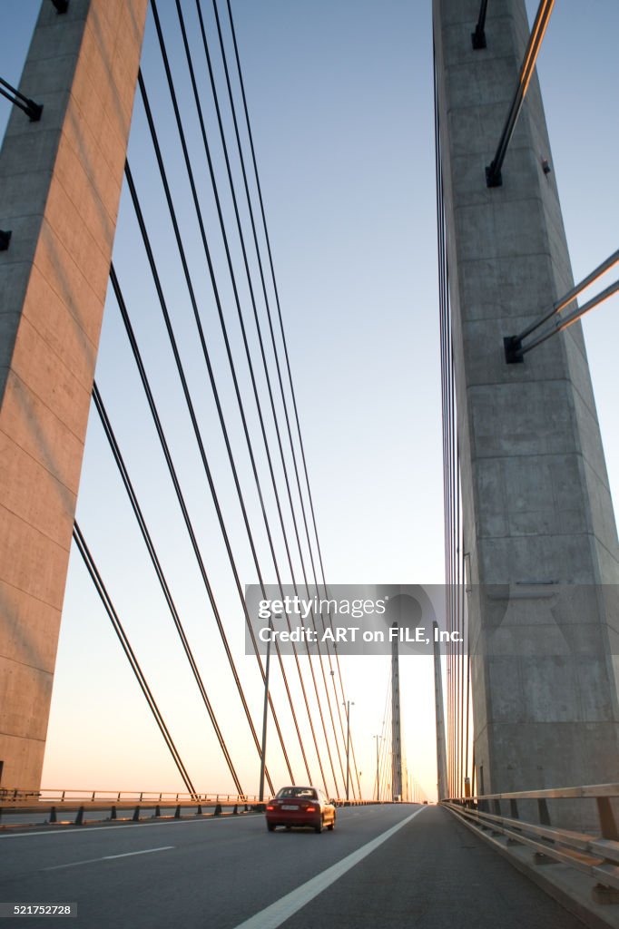 Oresund Bridge in Copenhagen