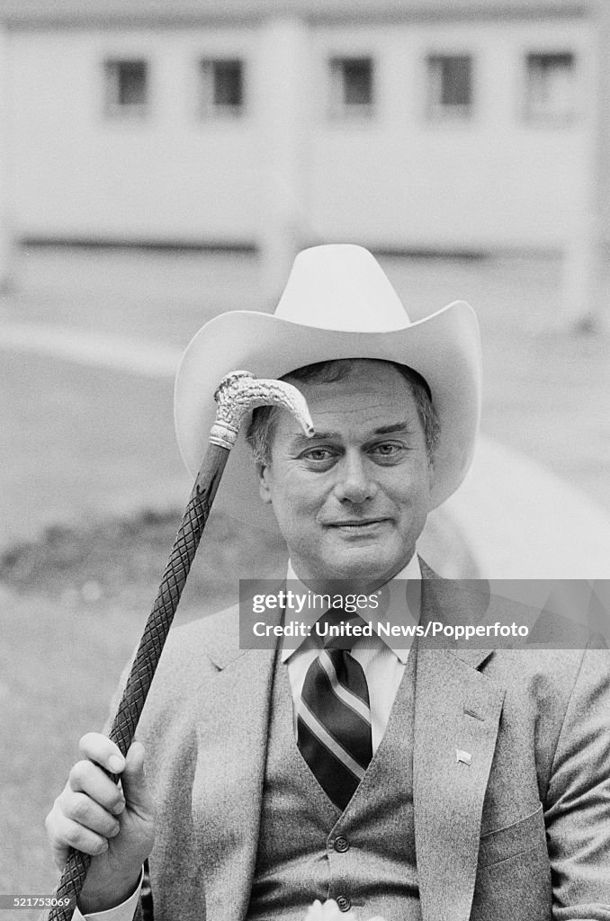 Larry Hagman At Television Centre