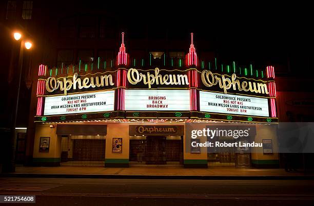 orpheum theatre in los angeles - los angeles theater stock pictures, royalty-free photos & images