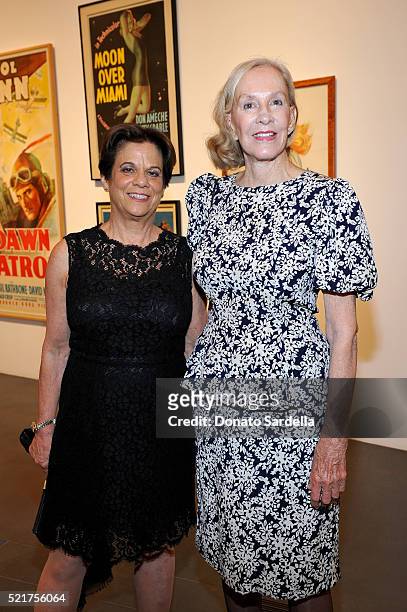 Curator Stephanie Barron and artist Helen Pashgian attend the LACMA 2016 Collectors Committee Gala on April 16, 2016 in Los Angeles, California.