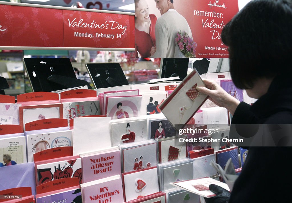 Shoppers Prepare For Valentines Day