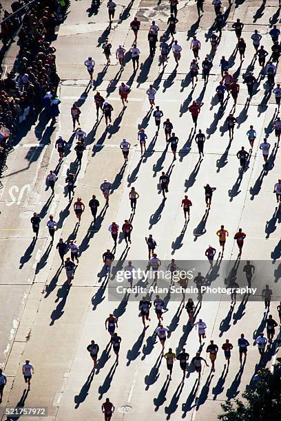 new york city marathon - marathon supporter stock pictures, royalty-free photos & images