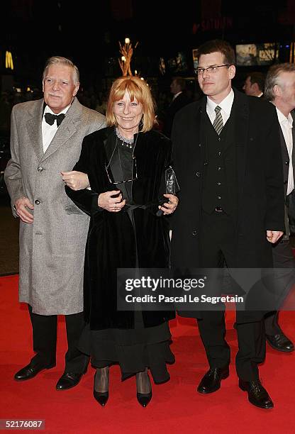 Michael Ballhaus with his wife Helga and son Sebastian arrive at the "Man To Man" Premiere, the Opening Night of the 55th annual Berlinale...