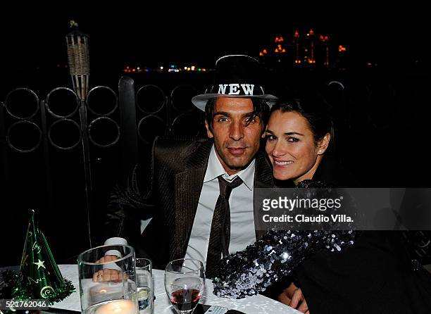 Gianluigi Buffon and Alena Seredova attend New Year's Eve Party on December 31, 2011 in Dubai, United Arab Emirates.