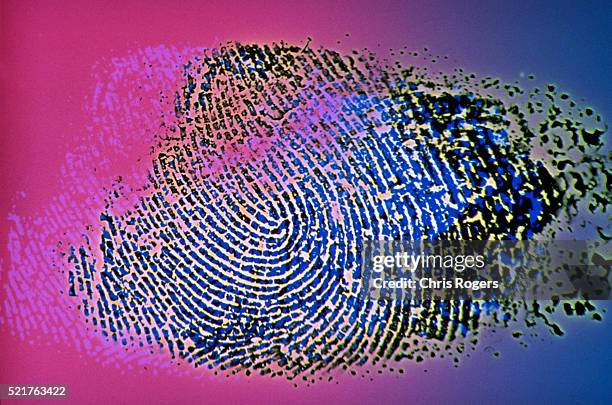 fingerprint - big brother orwellian concept stock pictures, royalty-free photos & images