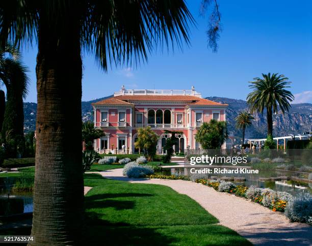 villa ephrussi de rothschild - villa ephrussi stock pictures, royalty-free photos & images