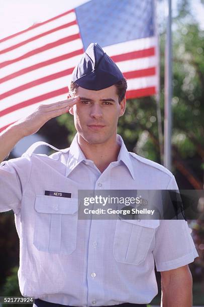 military salute - us air force stock pictures, royalty-free photos & images