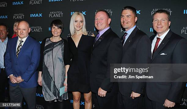 Former NASA astronaut Scott Kelly, European Space Agency astronaut, Samantha Cristoforetti, actress Jennifer Lawrence, Commander and NASA astronaut,...